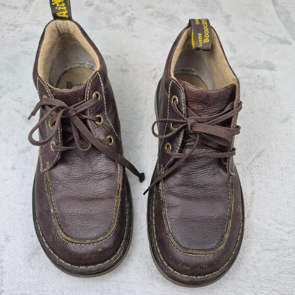 Doc Dr. Martens Paco Brown Leather Moc Toe Chukka Boots Mens 12 AW004 90s Punk